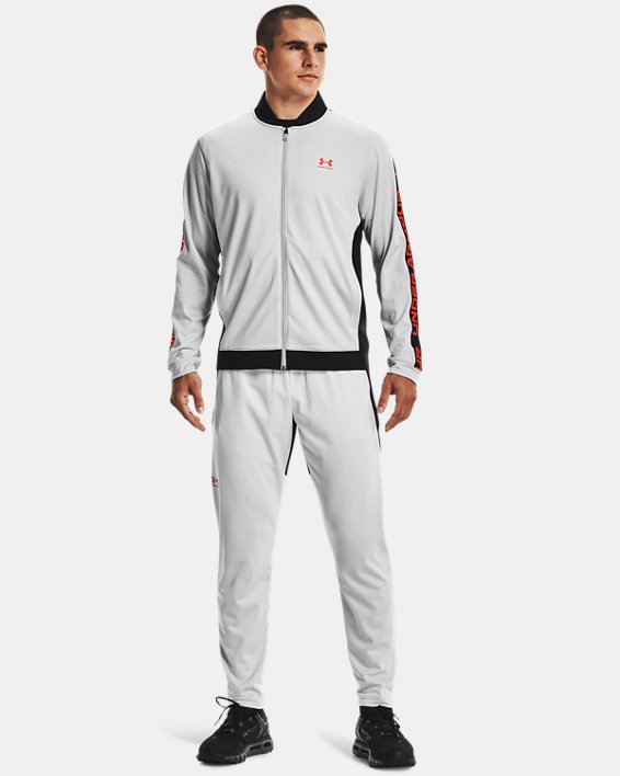 Men's UA Tricot Track Pants, Gray, pdpMainDesktop image number 2